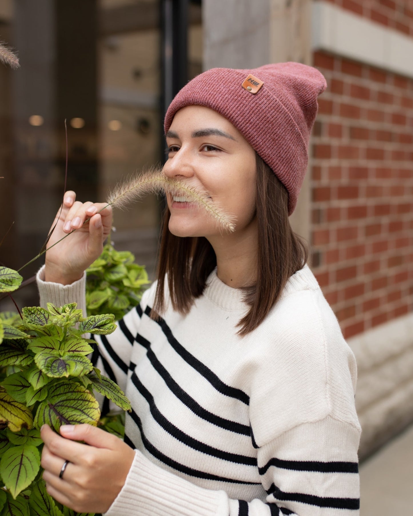 HAAKWEAR Knit Cuffed Beanie - Rusty Burgundy