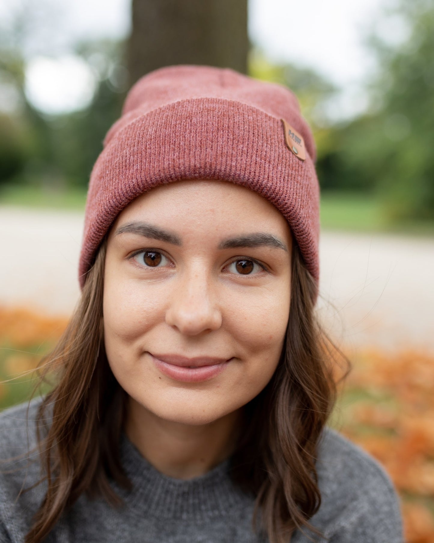 HAAKWEAR Knit Cuffed Beanie - Rusty Burgundy